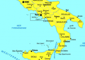 Carte italie sud